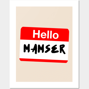 HELLO MAMSER FUNNY PINOY POCKET DESIGN Posters and Art